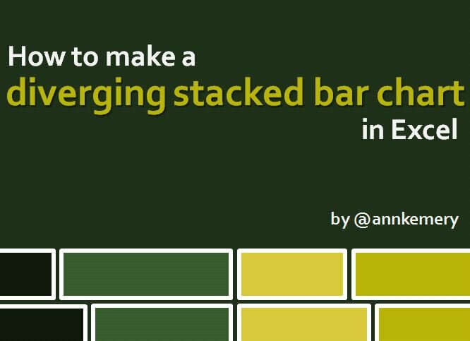 Dataviz Challenge #5: How to Make a Diverging Stacked Bar Chart in Excel
